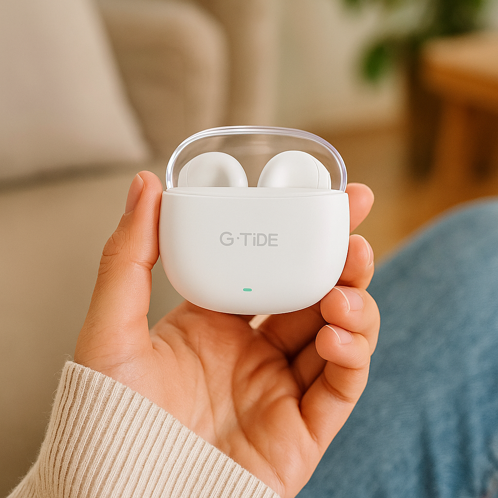 Auriculares Inalámbricos G-TiDE L21 con Bluetooth 5.3 y Cancelación de Ruido – Sonido Excepcional y Comodidad