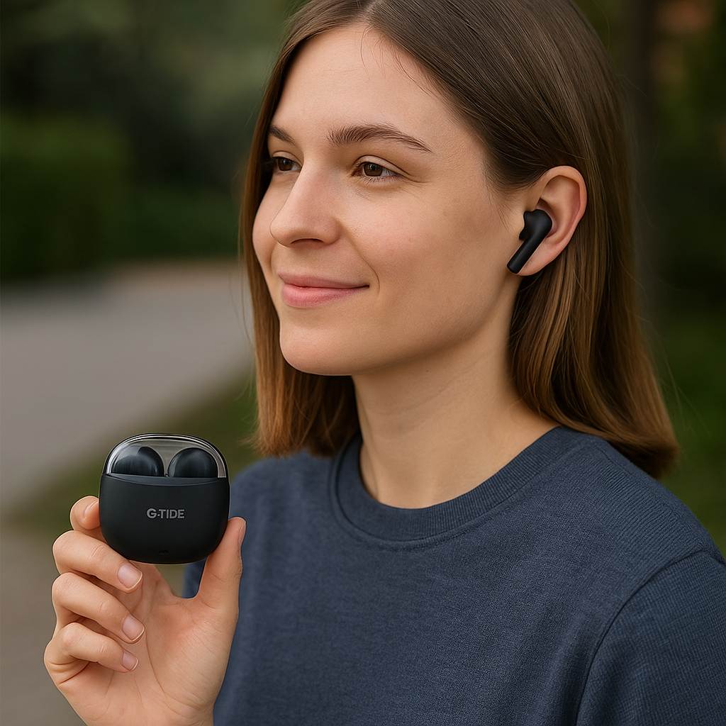 Auriculares Inalámbricos G-TiDE L21 con Bluetooth 5.3 y Cancelación de Ruido – Sonido Excepcional y Comodidad
