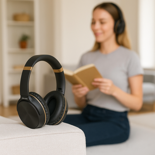 Auriculares Bluetooth HiFi con Cancelación de Ruido – Sonido Estéreo y Diseño Ergonómico