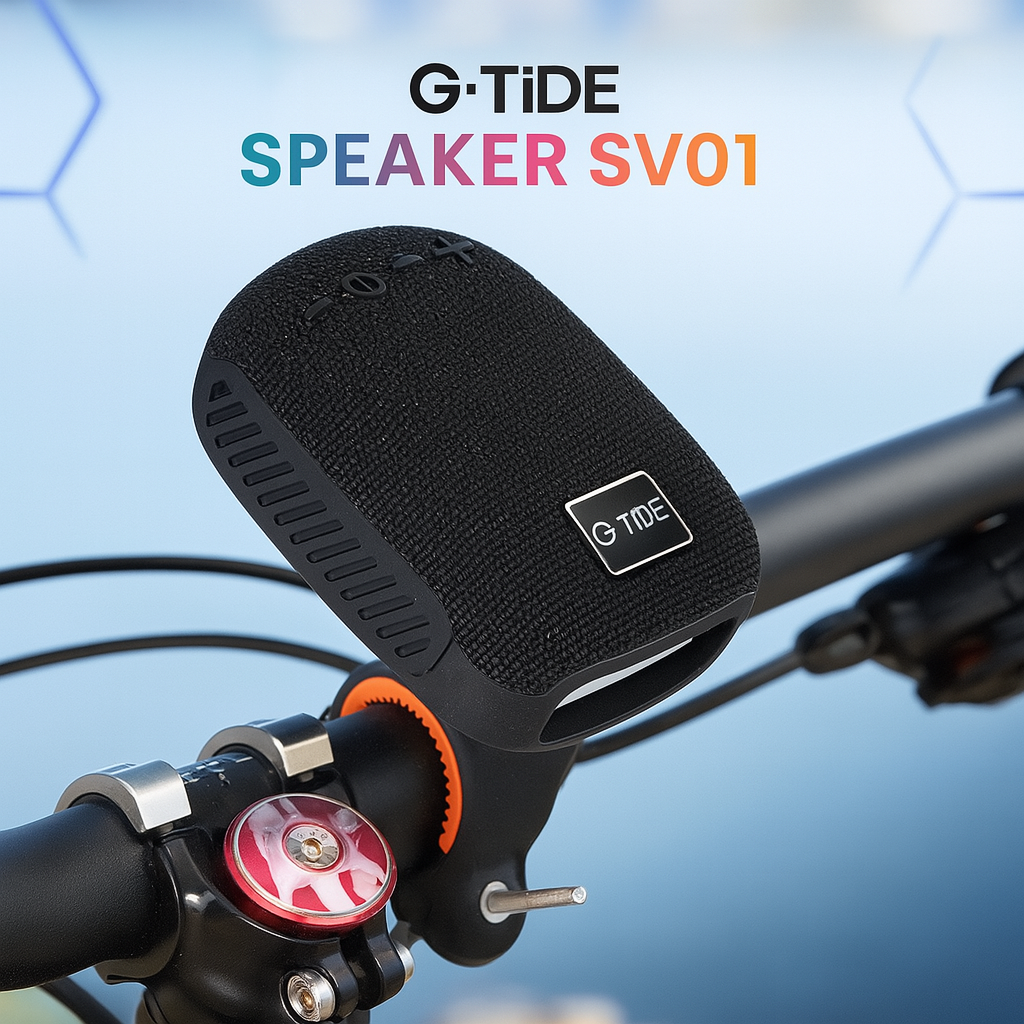 G-Tide SV01 Bocina Bluetooth BICICLETA: Potente, Práctica y Resistente para tu Estilo de Vida Activo