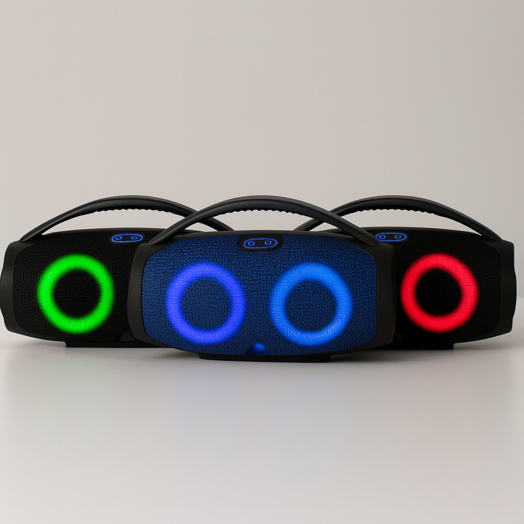 Bocina Bluetooth Portátil Pera: Sonido Potente y Resistente para Aventura al Aire Libre