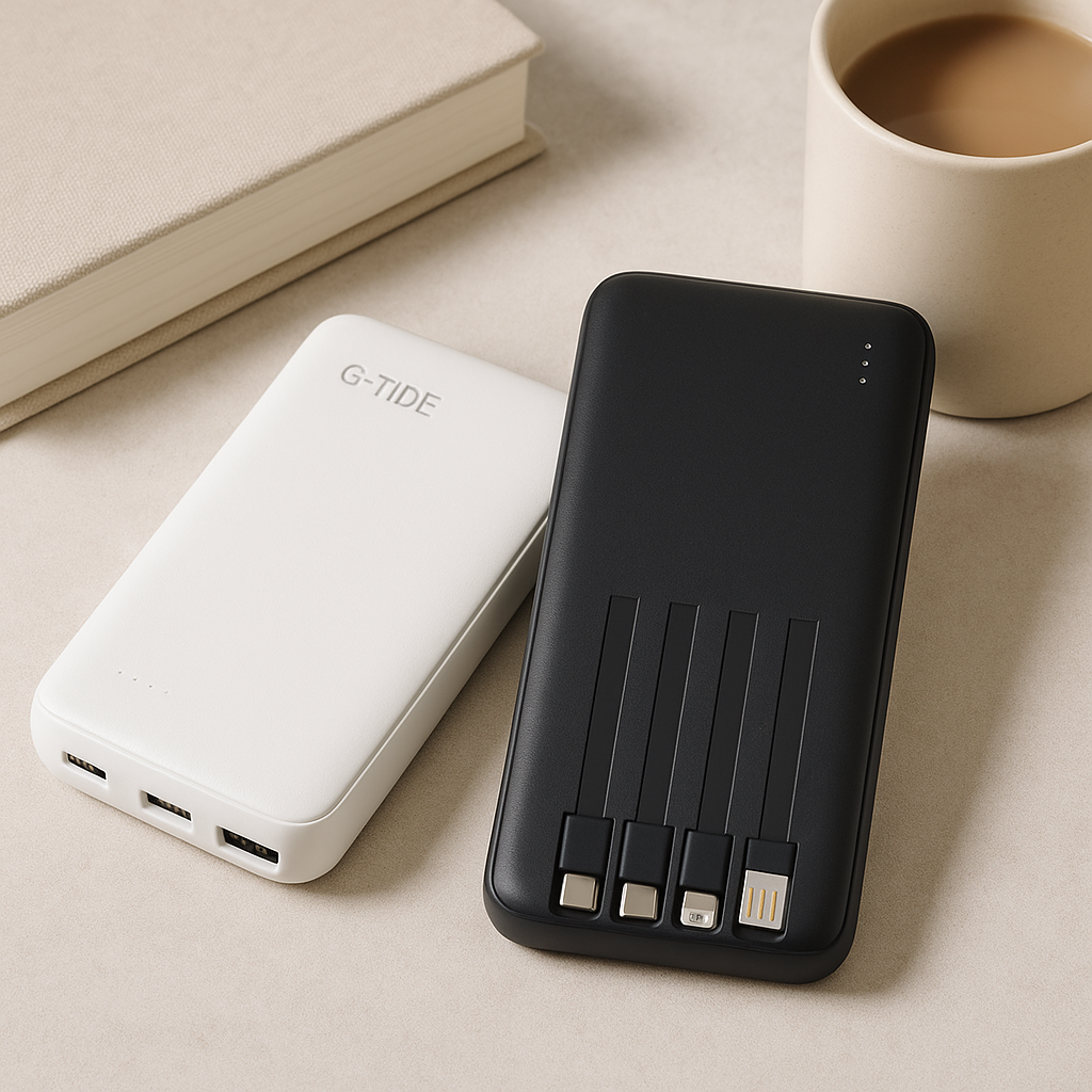 Power Bank G-Tide P1 de 10000mAh – Carga Rápida y Compacta para Todos tus Dispositivos