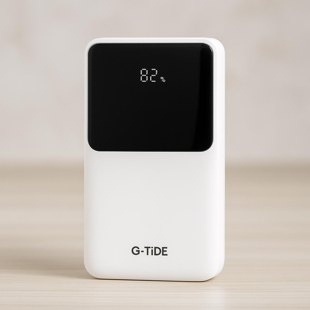 Power Bank G-Tide Easy 2 - 20,000mAh | Carga Rápida y Cables Integrados