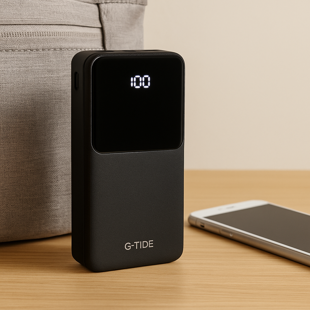 Power Bank G-Tide Easy 2 - 20,000mAh | Carga Rápida y Cables Integrados